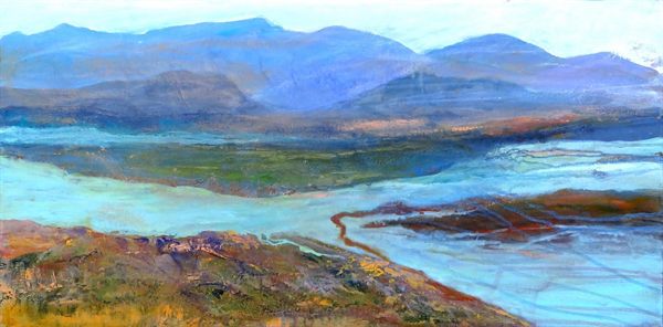 Blaue Bergweite